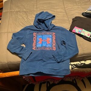 Under Armour Men's Navy and Red Logo Sweater